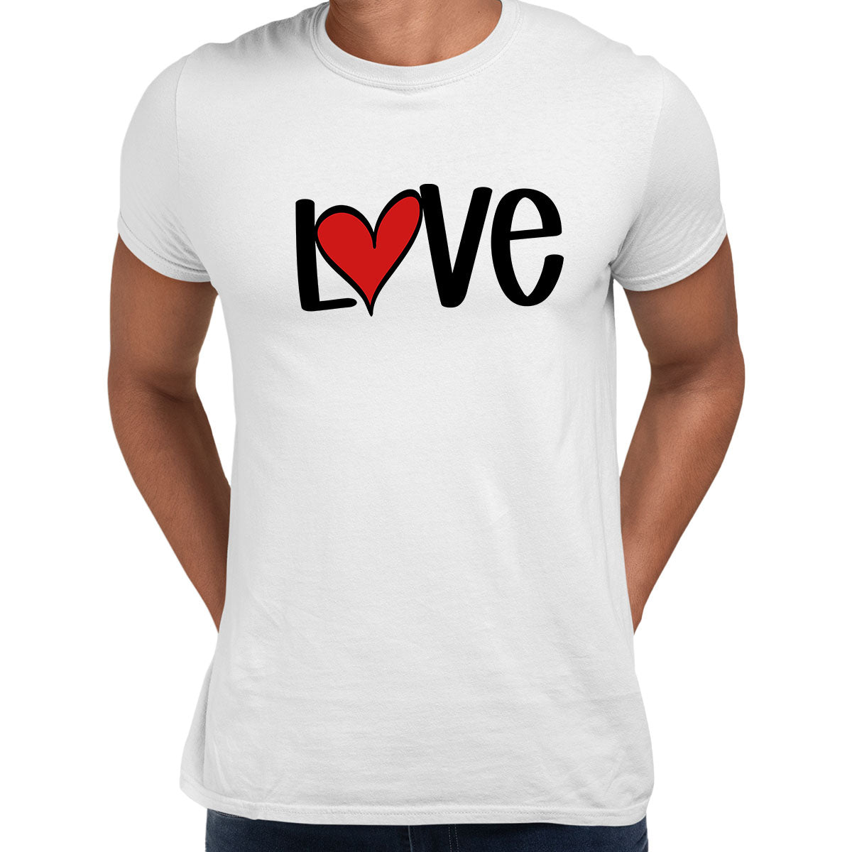 Love Sign Four - Valentines Love T-shirt for men Unisex T-Shirt - Kuzi Tees