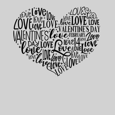 Love art word Valentines Love T-shirt for men Unisex T-Shirt - Kuzi Tees