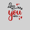 Love you more Valentines Love T-shirt for men Unisex T-Shirt - Kuzi Tees