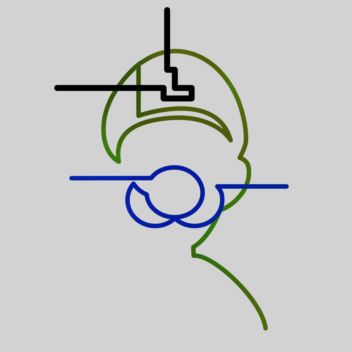 Luiggi One line drawing Mario Super T-Shirts for Kids 