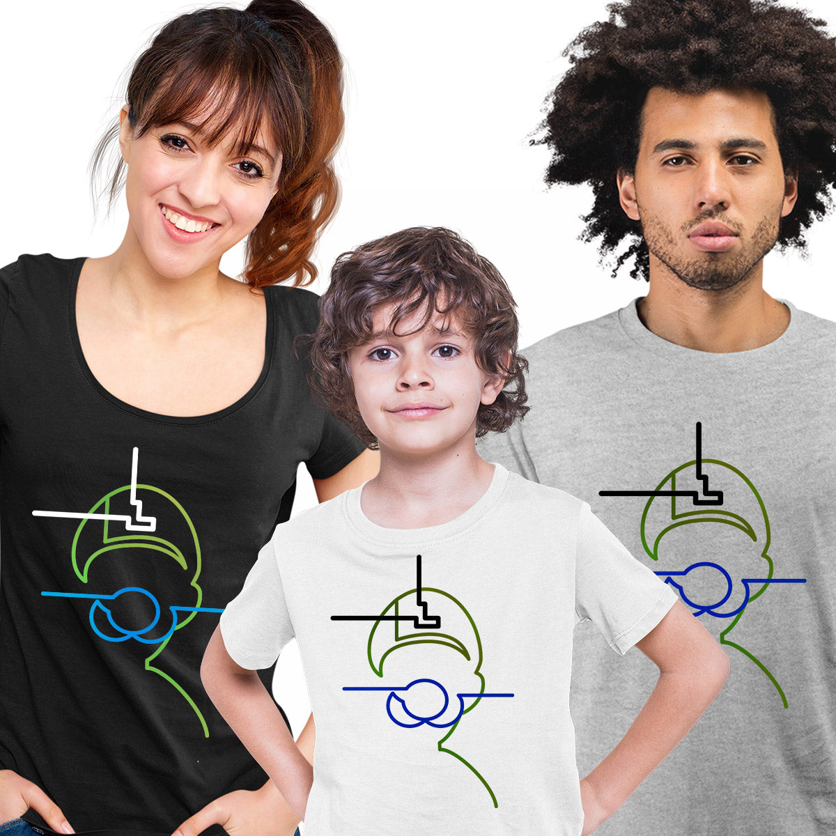 Luggi Super Mario One line drawing Movie T-shirt