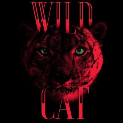 Lynx Live Life on the Wild Side - Halftone Animal Wild Cat T-Shirt - Kuzi Tees