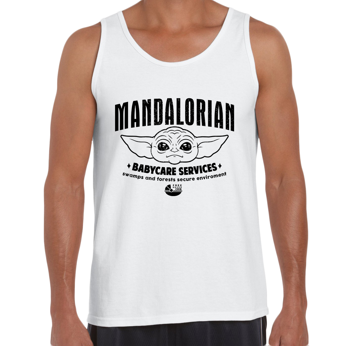 Star Wars Funny Tank Top The Mandalorian Baby Yoda Disney - Kuzi Tees