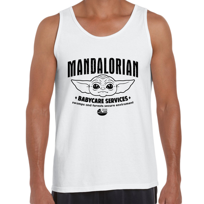 Star Wars Funny Tank Top The Mandalorian Baby Yoda Disney - Kuzi Tees