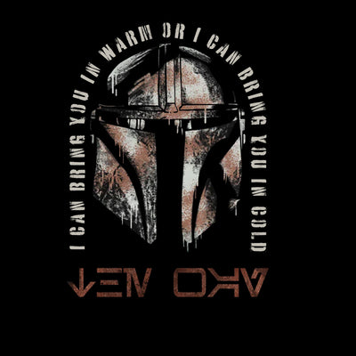 The Mandalorian Helmet Sesion 3 Black T-shirt