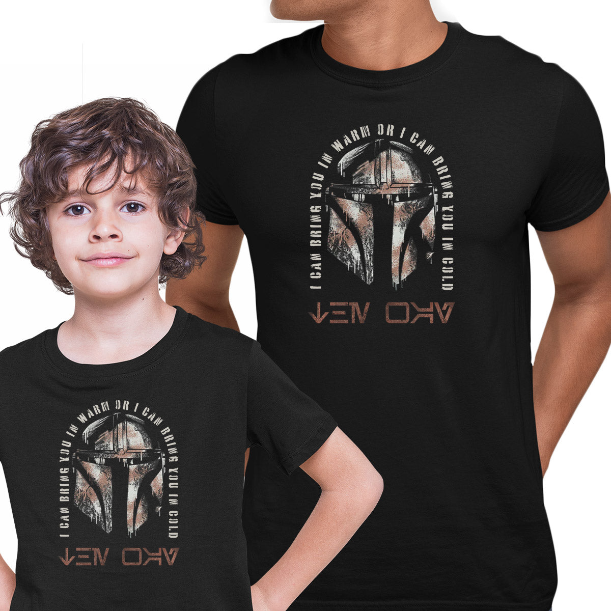 The Mandalorian Helmet Sesion 3 Black T-shirt