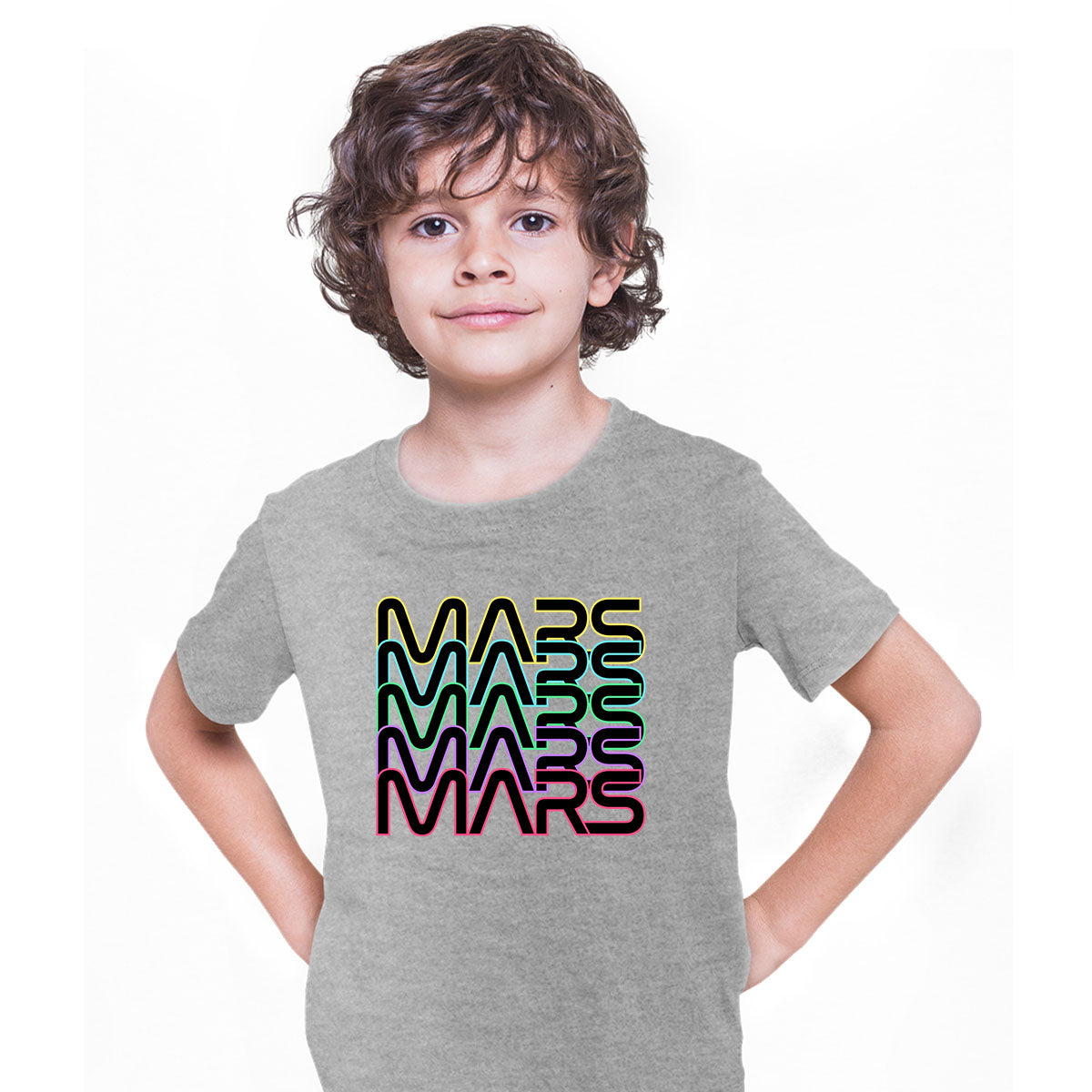 Mars Novelty Hipster Colorful Gift Mission To Mars Red Planet T-shirt for Kids - Kuzi Tees
