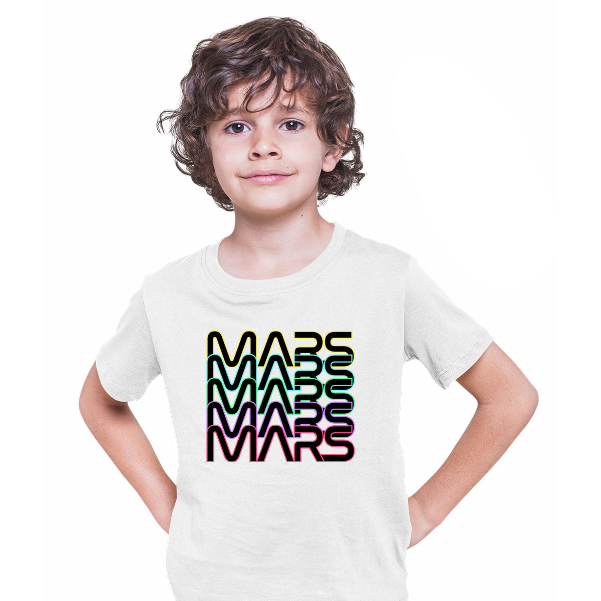 Mars Novelty Hipster Colorful Gift Mission To Mars Red Planet T-shirt for Kids - Kuzi Tees