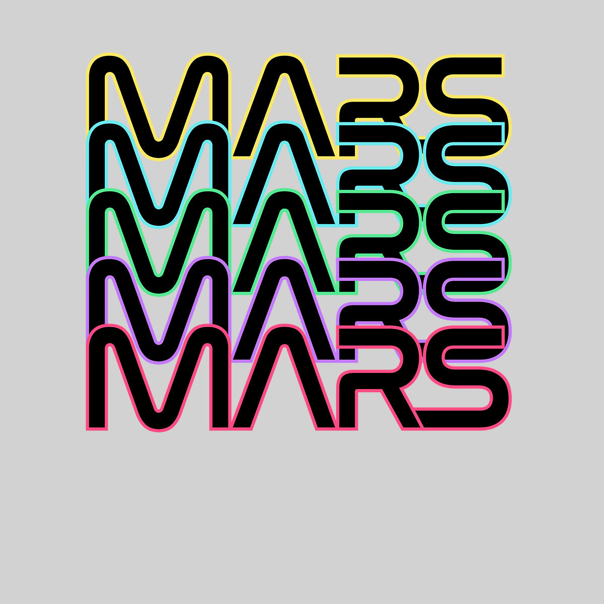 Mars Novelty Hipster Colorful Gift Mission To Mars Red Planet T-shirt for Kids - Kuzi Tees