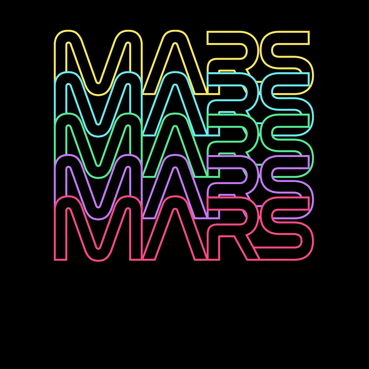 Mars Novelty Hipster Colorful Gift Mission To Mars Red Planet T-shirt for Kids - Kuzi Tees