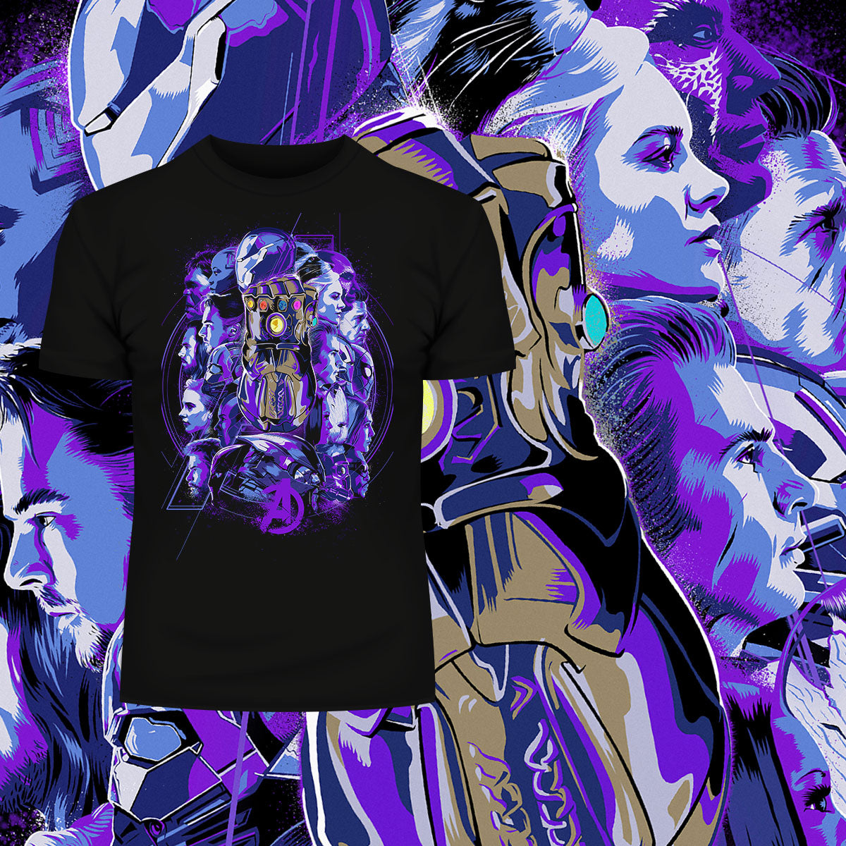 Marvel Legends Infinity War Avengers Endgame All Characters T-shirt - Kuzi Tees
