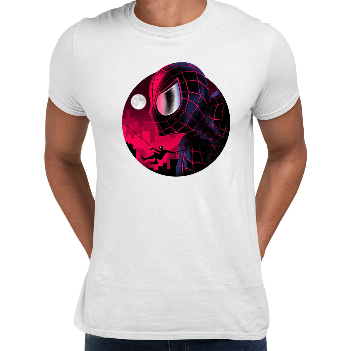 Marvel Comics Spider-Man Into The Spider-Verse Graphic Art T-shirt - Kuzi Tees