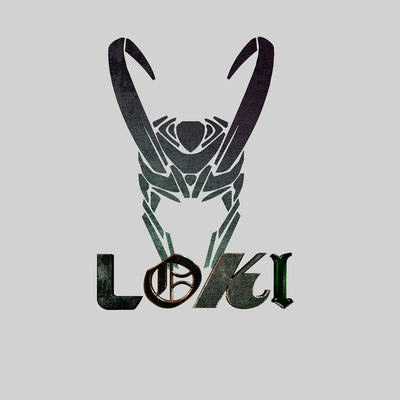 Loki Helmet Marvel Superhero Comic Star Tom Hiddleston T-Shirt Kids Adults Women Unisex Typography - Kuzi Tees