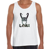 Loki Helmet Marvel Superhero Comic Star Tom Hiddleston Adult Unisex Tank Top - Kuzi Tees