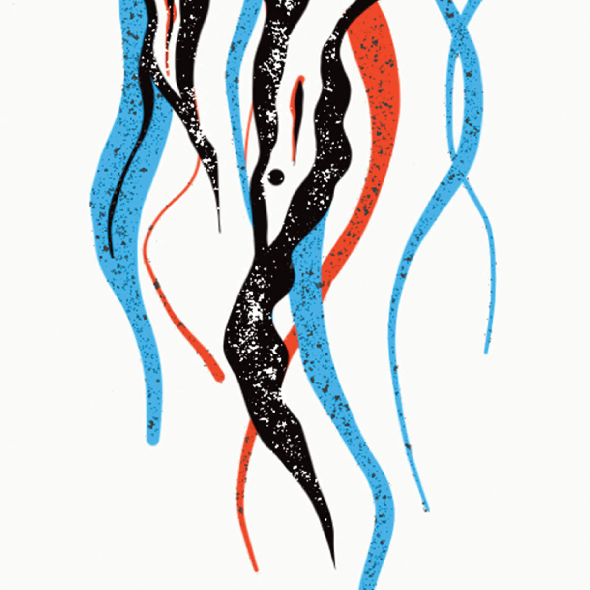 Jellyfish Medusa Canvas Print Digital Unique Original A2 Wall Art Modern Decors - Kuzi Tees