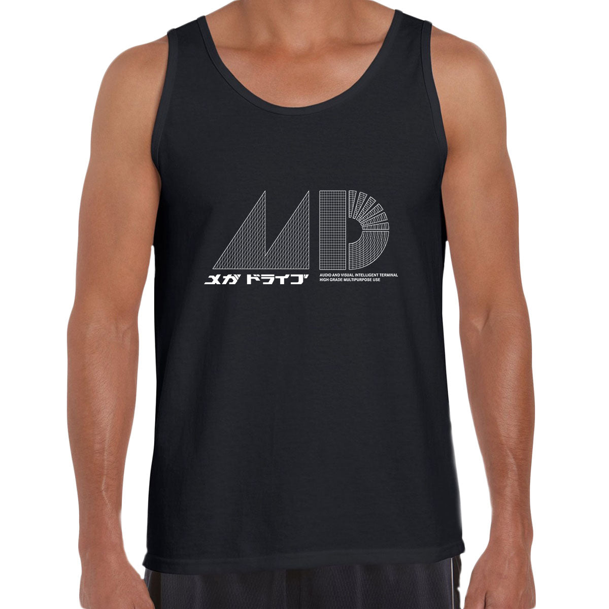 Mega Drive Japanese T-Shirt - Inspired by Japanese Sega Mega Drive - Genesis Unisex Tank Top - Kuzi Tees