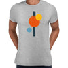 Minimal Colorful Art Print T-Shirt Abstract Design Short Sleeve Round Neck Funny Unisex T-shirt - Kuzi Tees