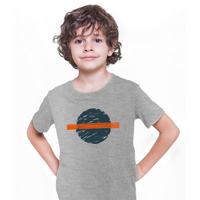 Saturn Space Universe Pop Art T-Shirt Shapes Abstract Design Short Sleeve Funny T-shirt for Kids - Kuzi Tees