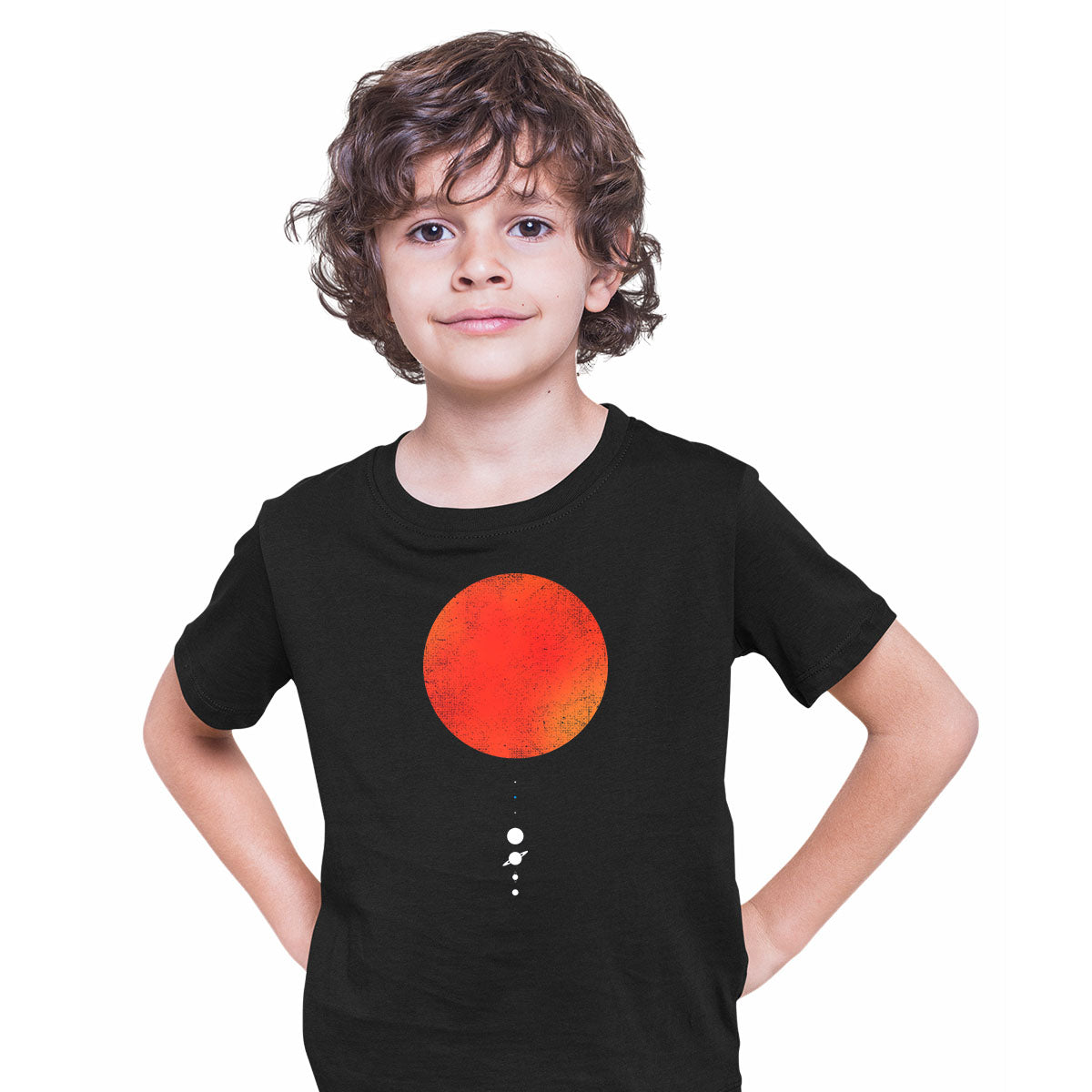 Minimal Solar System Space Nasa Planets Universe Gift Design T-shirt for Kids - Kuzi Tees