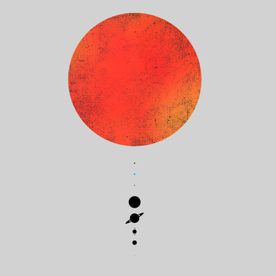 Minimal Solar System Space Nasa Planets Universe Gift Design Unisex T-shirt - Kuzi Tees