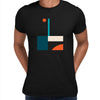 Basic Shapes Art Print T-Shirt Abstract Design Short Sleeve Round Neck Funny Unisex T-shirt - Kuzi Tees