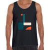 Basic Shapes Art Print Tee Abstract Design Round Neck Funny Unisex Tank Top - Kuzi Tees
