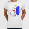 Old Skool Minimalist One Line Abstract Abstract Portrait Three - Kuzi Tees