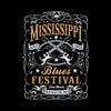 Mississippi Blues Festival 65 Retro Indie Blues Vintage Graphic Print Crew Neck Typography Unisex T-shirt - Kuzi Tees