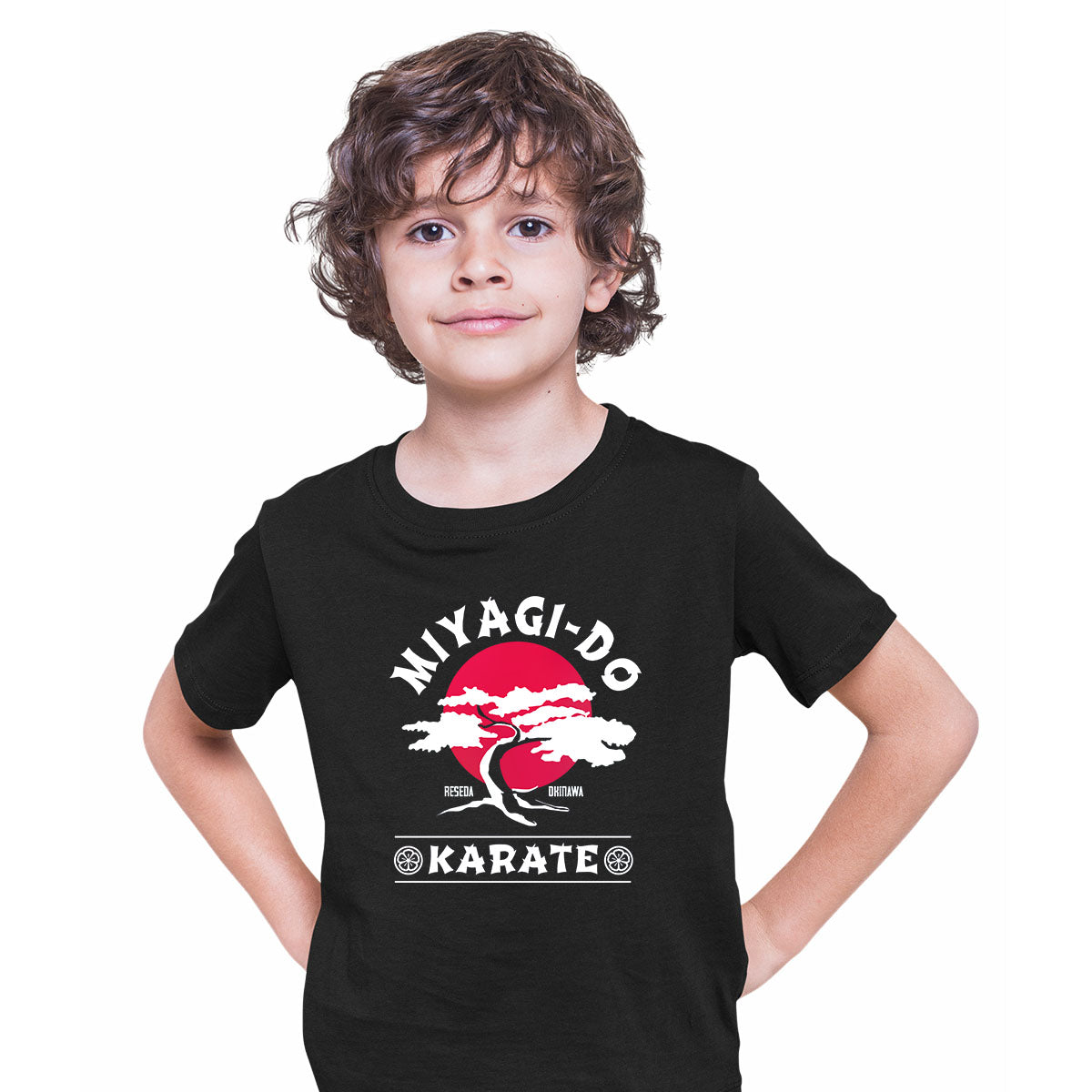 New MIYAGI DO Karate Bonsai Tree T-Shirt KARATE KID MARTIAL ARTS JAPAN FIGHTER Kids T-Shirt - Kuzi Tees