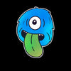 Cookie Monster Scary Eye Funny Gift Drawing Men Printed Unisex T-Shirt - Kuzi Tees