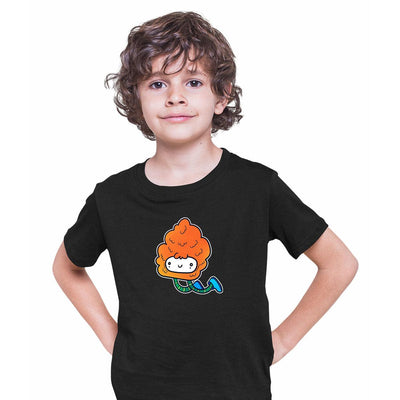 Cookie Flying Monster Scary Hair Funny Gift Drawing Kids Printed T-Shirt for Kids - Kuzi Tees