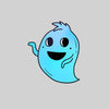 Blue Casper Friendly Monster Scary Eye Funny Gift Drawing Men Printed Unisex T-Shirt - Kuzi Tees