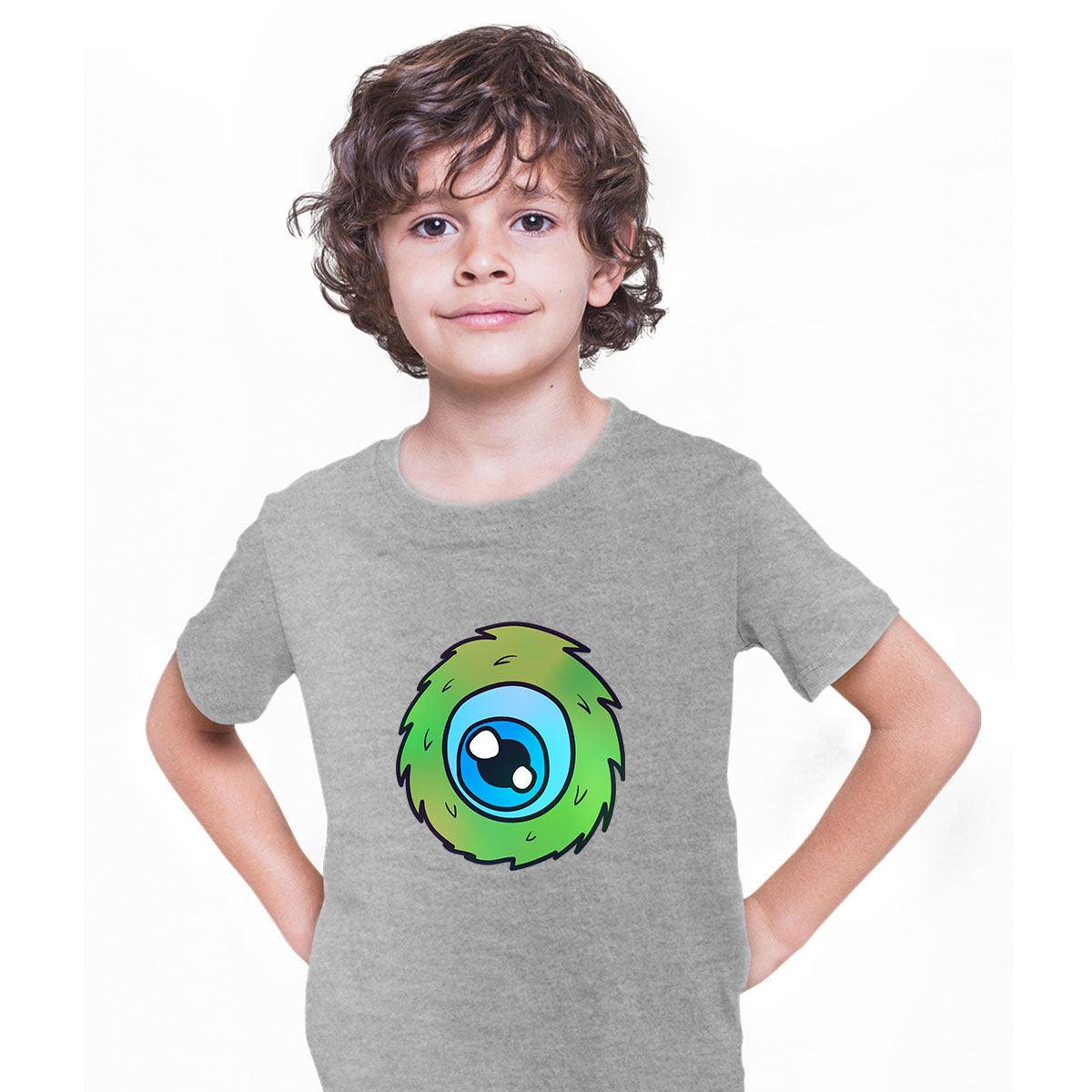Cookie Green Tongue Monster Eye Funny Gift Drawing Kids Printed T-Shirt for Kids - Kuzi Tees