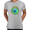 Cookie Green Tongue Monster Eye Funny Gift Drawing Men Printed Unisex T-Shirt - Kuzi Tees