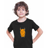 Angry Evil Monster Scary Eye Funny Gift Drawing Kids Printed T-Shirt for Kids - Kuzi Tees