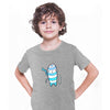 Mummy Monster Scary Eye Funny Gift Drawing Kids Printed T-Shirt for Kids - Kuzi Tees