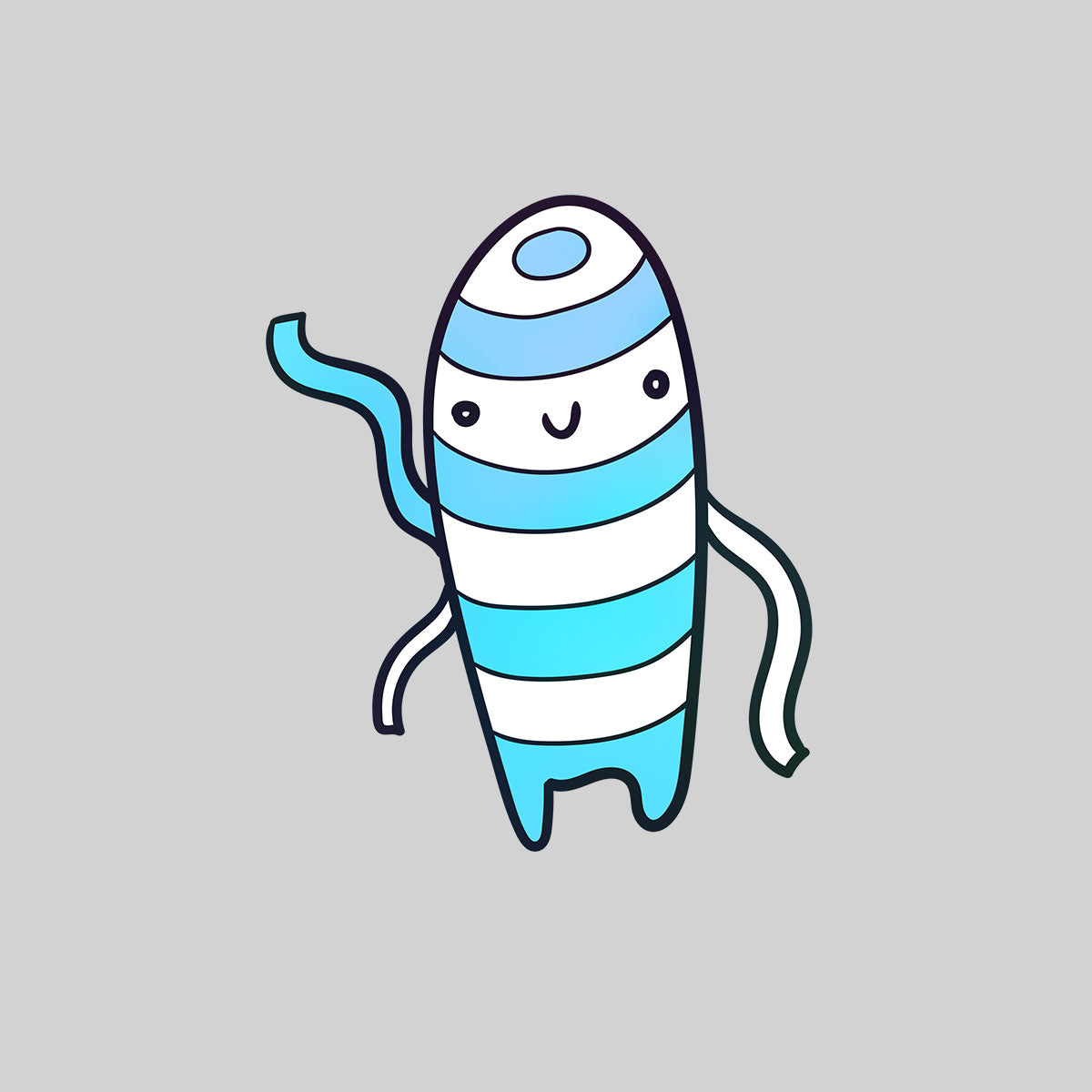 Mummy Monster Scary Eye Funny Gift Drawing Kids Printed T-Shirt for Kids - Kuzi Tees