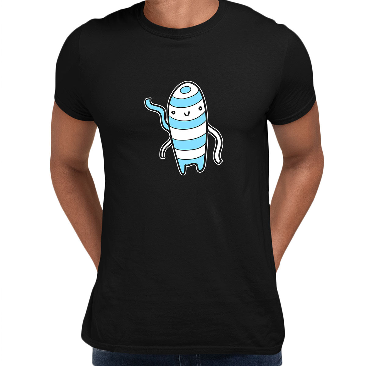 Mummy Monster Scary Eye Funny Gift Drawing Men Printed Unisex T-Shirt - Kuzi Tees