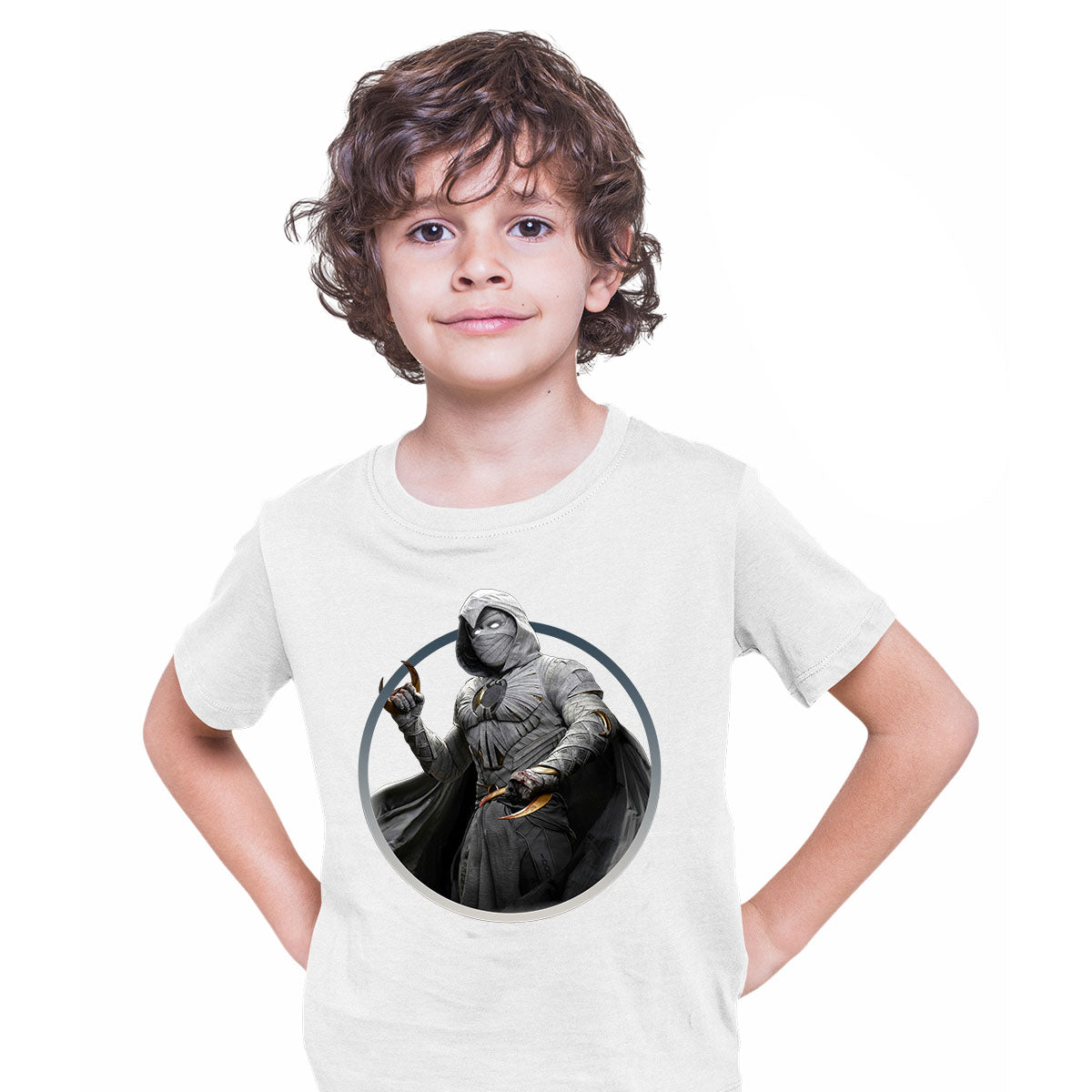 New Moon Knight T-shirt Crusader Marvel Tees for Kids - Kuzi Tees