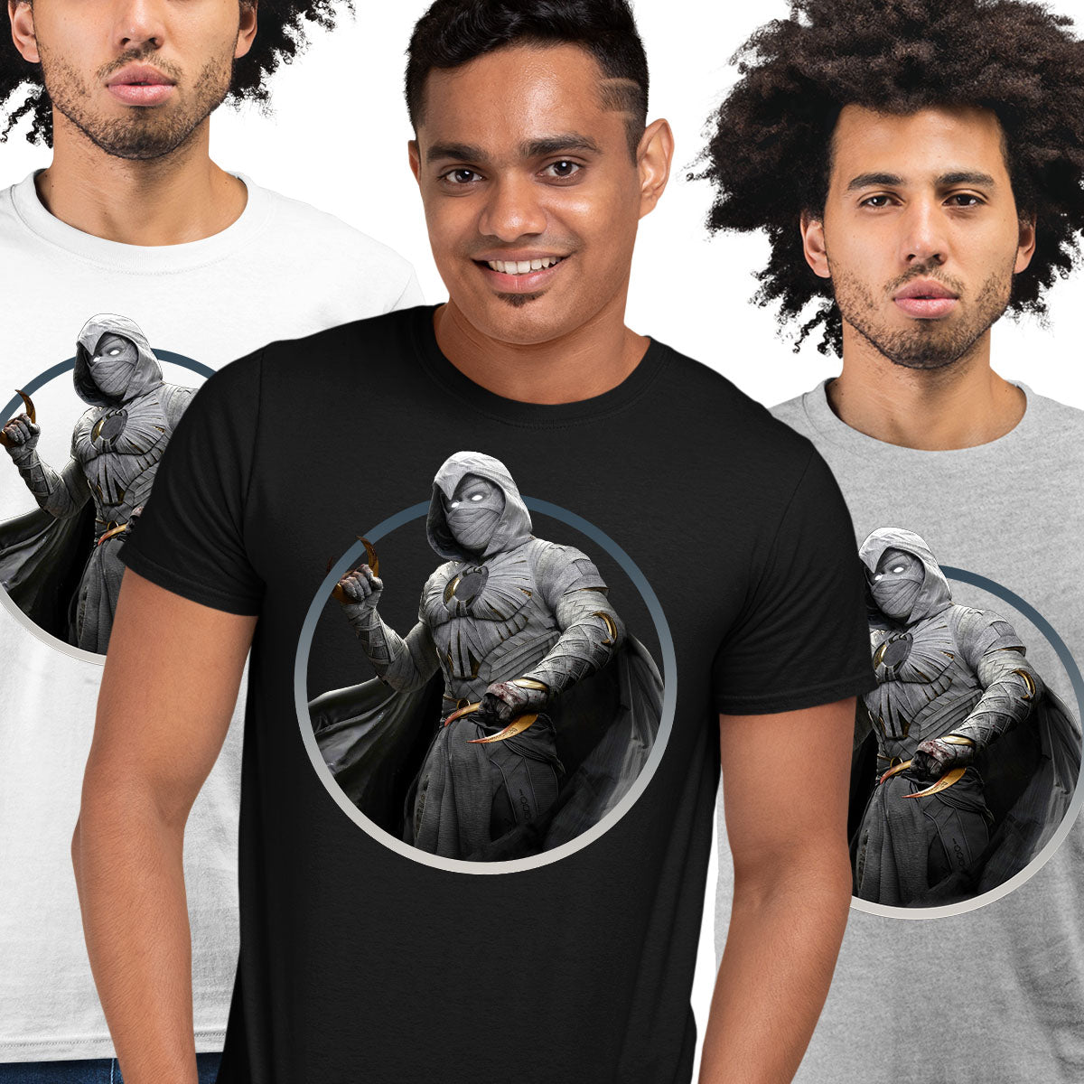 New Moon Knight T-shirt Crusader Marvel TV series Adult Tee - Kuzi Tees