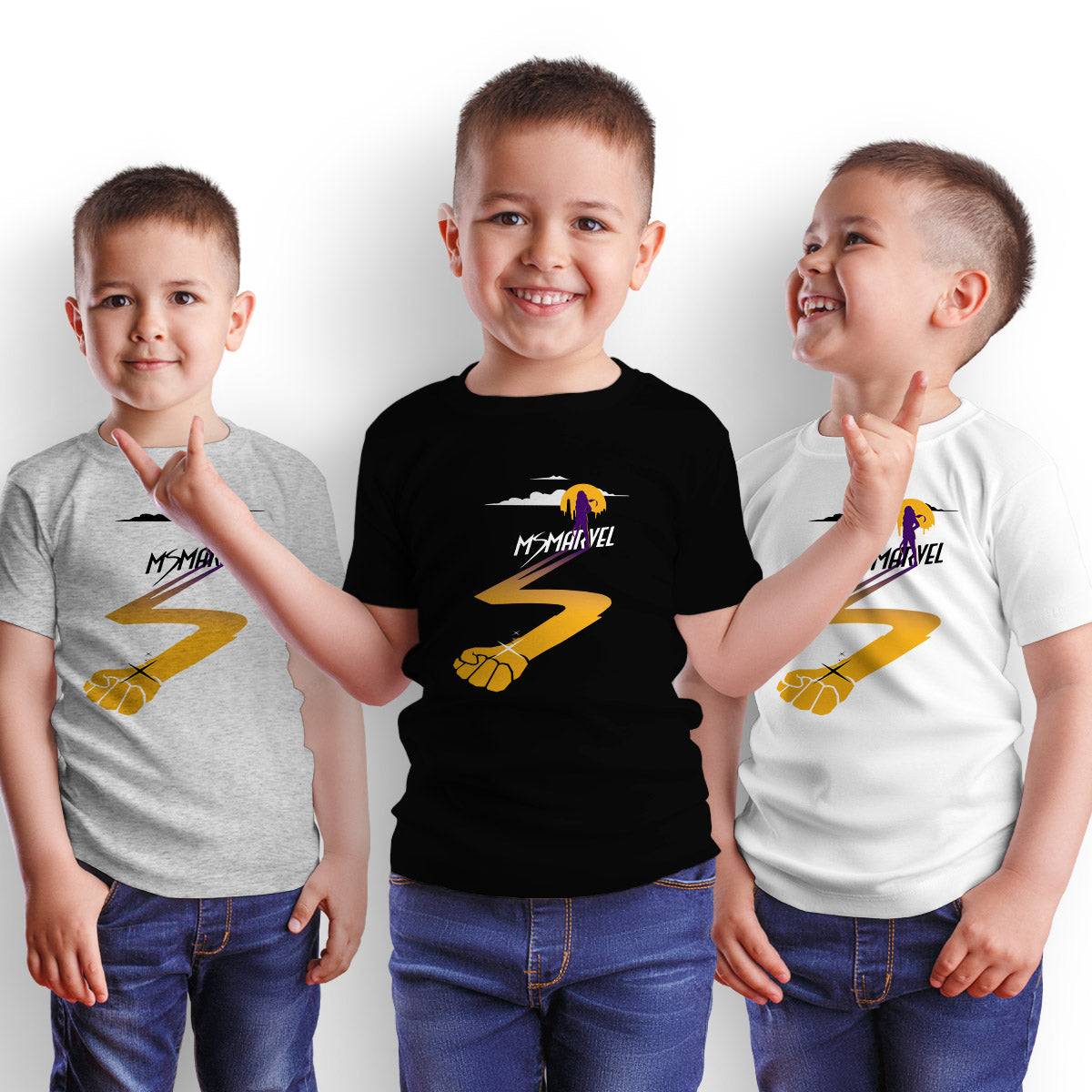 Ms Marvel Kids Superhero T-shirt - Kuzi Tees