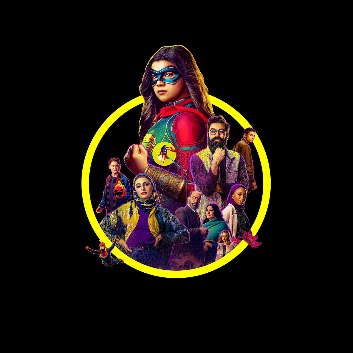 Ms Marvel Kids T-shirt Pakistani-American Muslim superhero - Kuzi Tees
