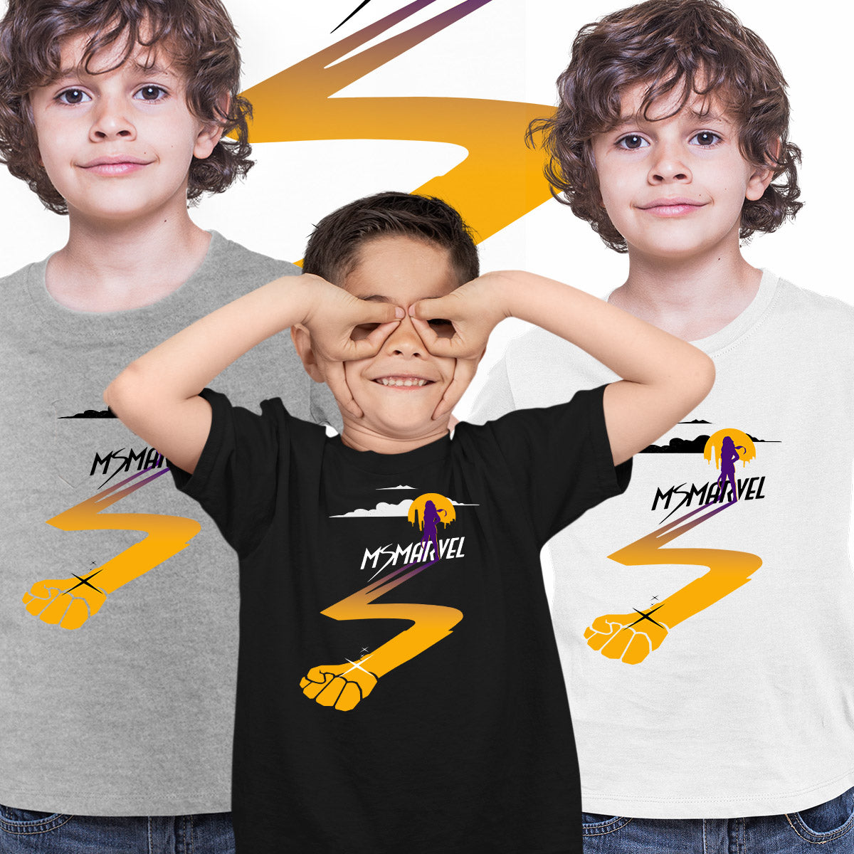 Ms Marvel Kids Superhero T-shirt - Kuzi Tees