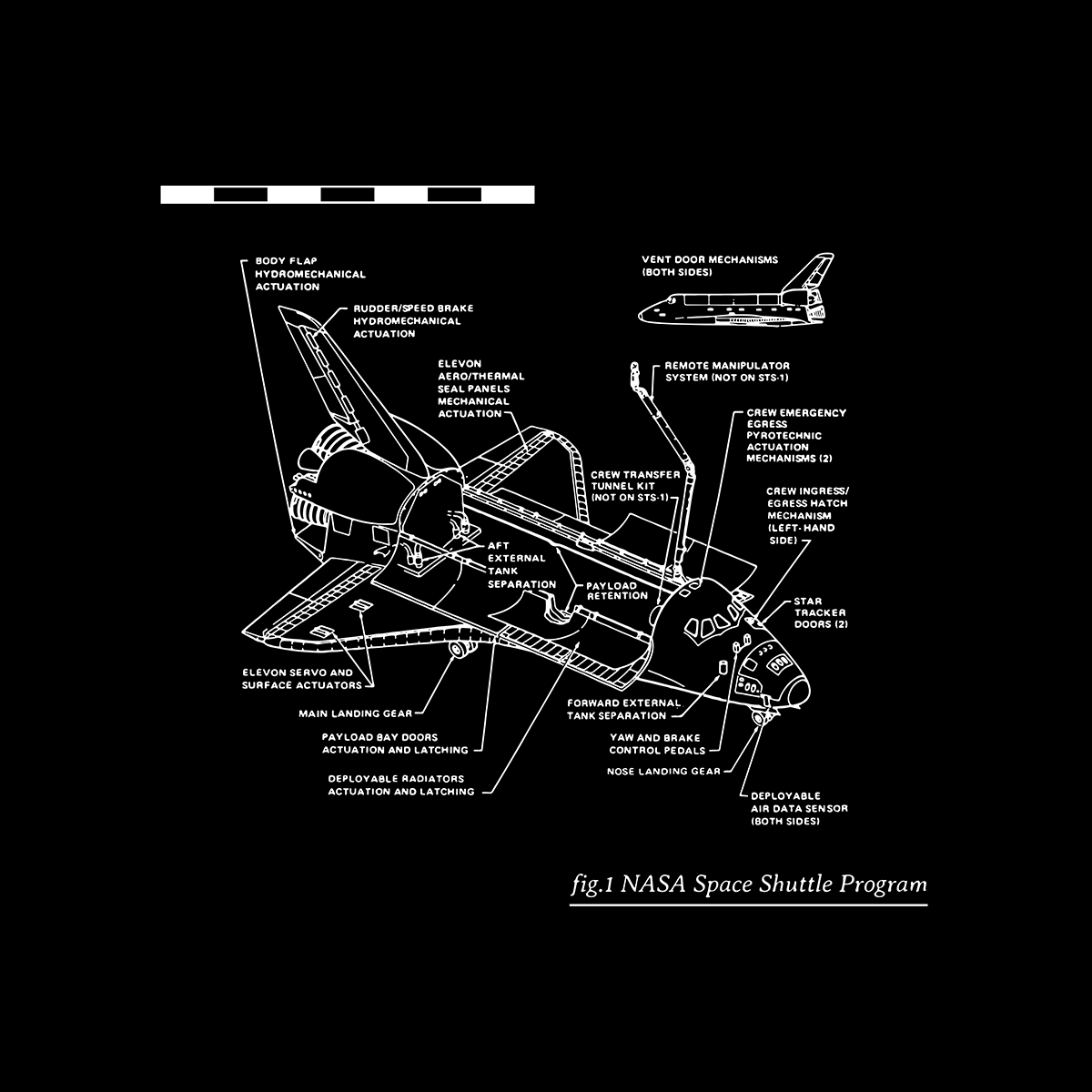 NASA Space Shuttle Program Official Mens T-shirt - Kuzi Tees