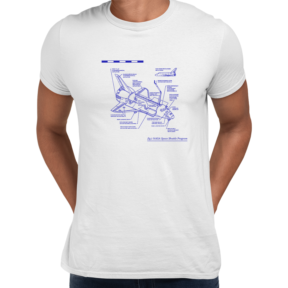 NASA Space Shuttle Program Official Mens T-shirt - Kuzi Tees