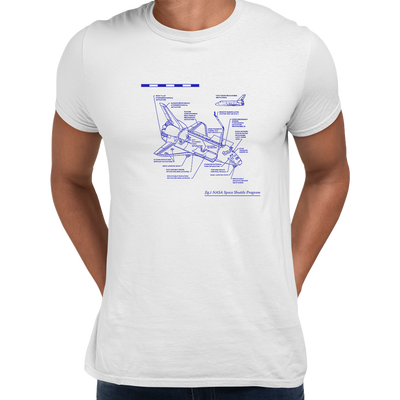 NASA Space Shuttle Program Official Mens T-shirt - Kuzi Tees