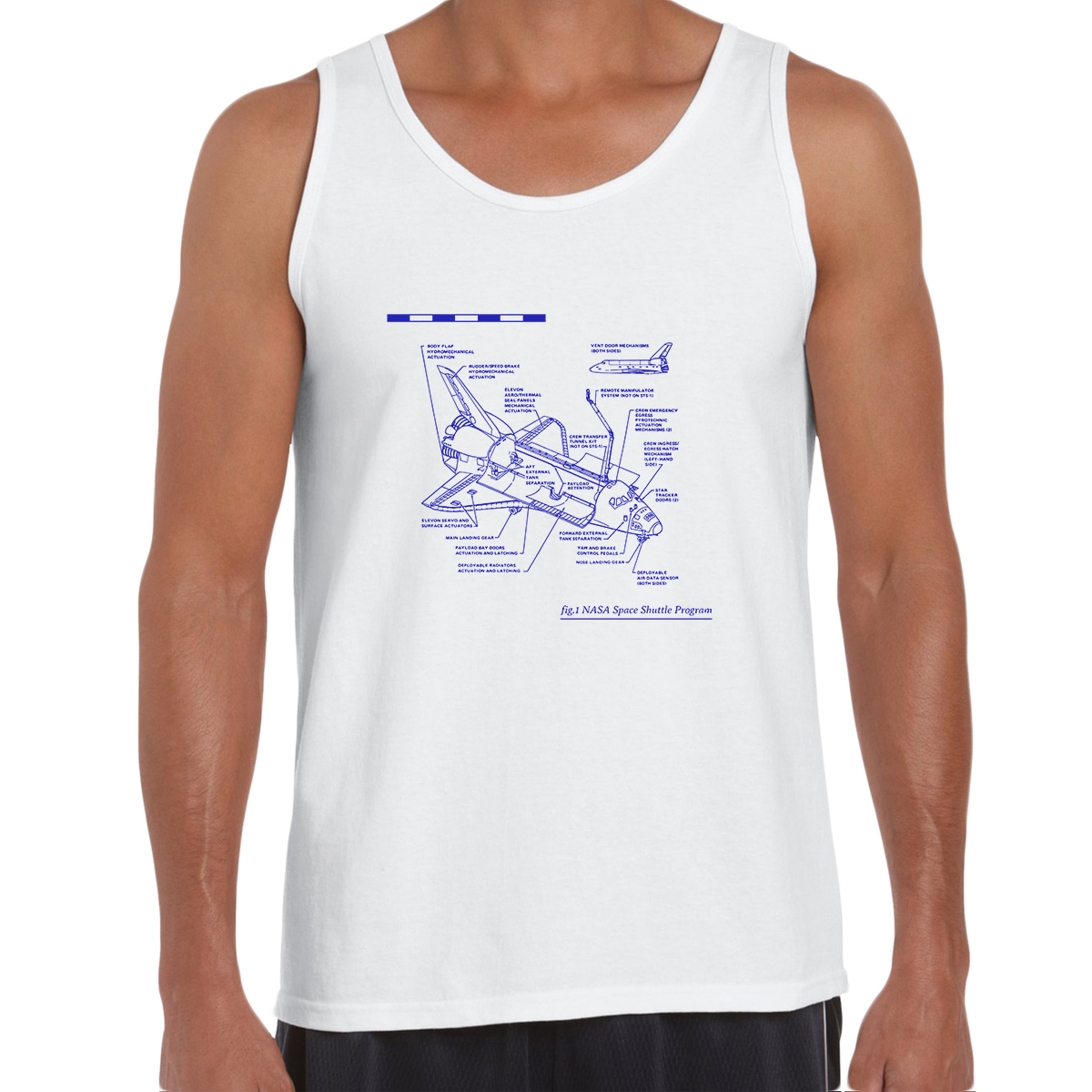 NASA Space Shuttle Program Official Unisex Tank Top - Kuzi Tees
