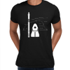NASA SpaceX Falcon 9 Dragon Launch & Land - Black T-shirt for Space Geeks 2020 - Kuzi Tees