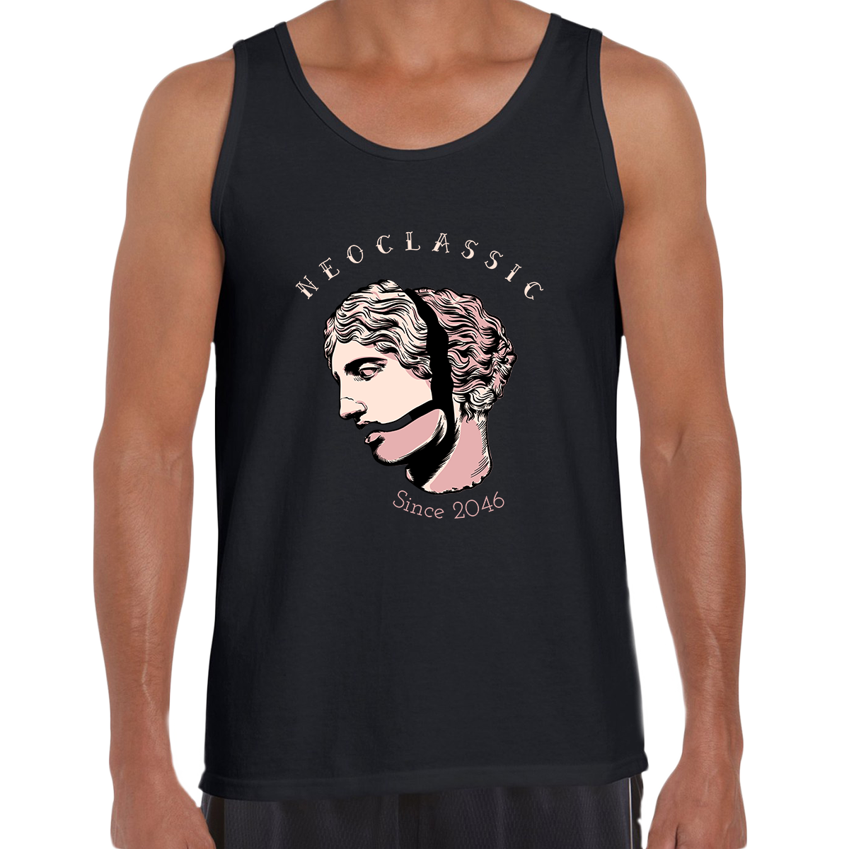 NeoClassic Unique Antic Sculpture Abstract Unisex Tank Top - Kuzi Tees