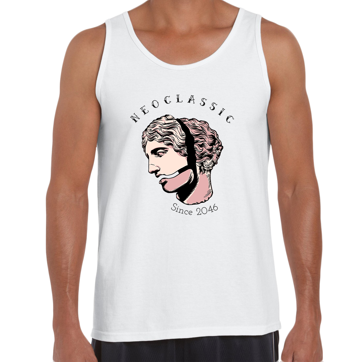 NeoClassic Unique Antic Sculpture Abstract Unisex Tank Top - Kuzi Tees